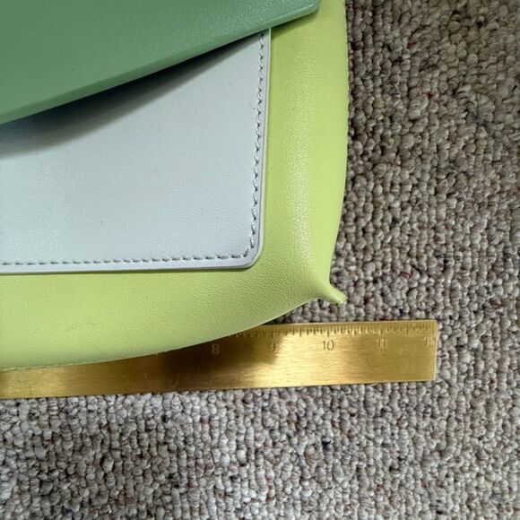 Y2K Anne Klein Colorblock Crossbody Shoulder Purse – Retro, Lion Emblem Closure - Picture 11 of 12